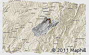 Physical 3D Map of Sissig, shaded relief outside