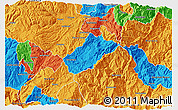 Political 3D Map of Sissig