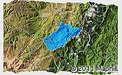 Political 3D Map of Sissig, satellite outside