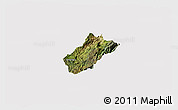 Satellite 3D Map of Sissig, cropped outside