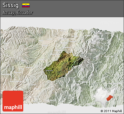 Satellite 3D Map of Sissig, lighten