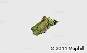 Satellite 3D Map of Sissig, single color outside