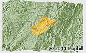 Savanna Style 3D Map of Sissig