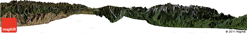 Satellite Horizon Map of Sissig, darken