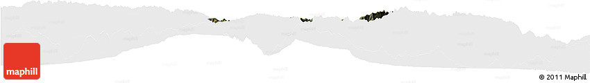 Satellite Horizon Map of Sissig, single color outside