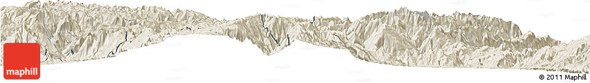 Shaded Relief Horizon Map of Sissig