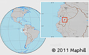 Gray Location Map of Sissig