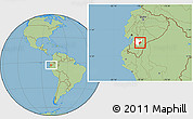Savanna Style Location Map of Sissig, highlighted parent region