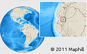 Shaded Relief Location Map of Sissig