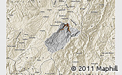 Physical Map of Sissig, shaded relief outside