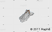 Physical Map of Sissig, single color outside