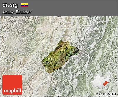 Satellite Map of Sissig, lighten