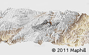 Physical Panoramic Map of Sissig, lighten