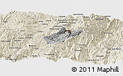 Physical Panoramic Map of Sissig, shaded relief outside