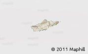 Shaded Relief Panoramic Map of Sissig, cropped outside
