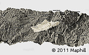 Shaded Relief Panoramic Map of Sissig, darken
