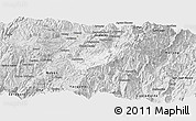 Silver Style Panoramic Map of Sissig