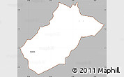 Gray Simple Map of Sissig, cropped outside