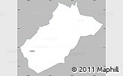 Gray Simple Map of Sissig, single color outside