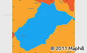 Political Simple Map of Sissig