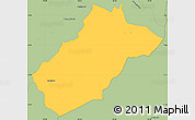 Savanna Style Simple Map of Sissig