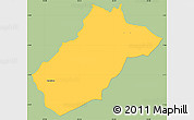 Savanna Style Simple Map of Sissig, single color outside