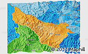 Political Shades 3D Map of Carchi