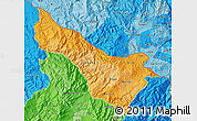 Political Shades Map of Carchi