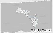 Gray 3D Map of Mira, single color outside