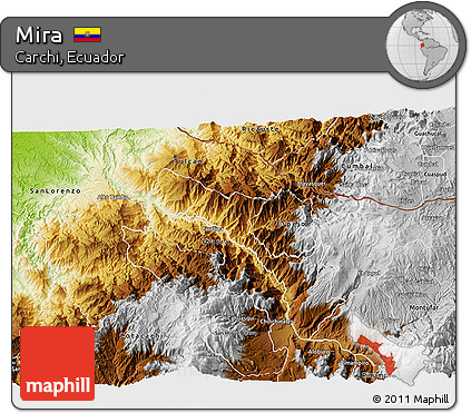 Physical 3D Map of Mira