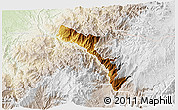 Physical 3D Map of Mira, lighten