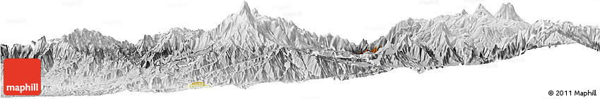 Physical Horizon Map of Mira, lighten, desaturated