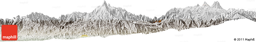 Physical Horizon Map of Mira, lighten, semi-desaturated
