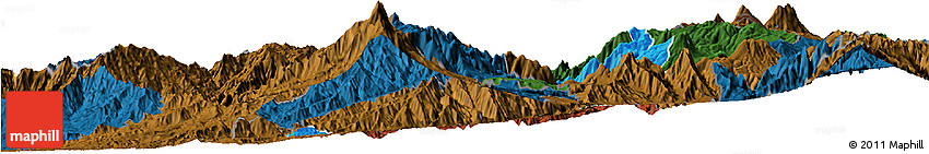 Political Horizon Map of Mira, darken
