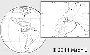 Blank Location Map of Mira