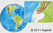 Physical Location Map of Mira, highlighted country, highlighted parent region