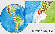 Physical Location Map of Mira, highlighted country