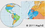 Political Location Map of Mira