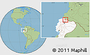 Savanna Style Location Map of Mira, highlighted country