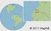 Savanna Style Location Map of Mira