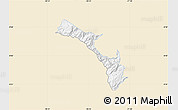 Classic Style Map of Mira, single color outside