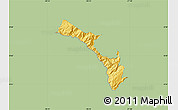 Savanna Style Map of Mira, single color outside
