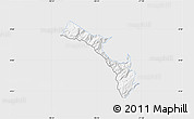 Silver Style Map of Mira, single color outside