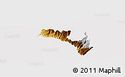 Physical Panoramic Map of Mira, cropped outside