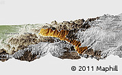 Physical Panoramic Map of Mira, semi-desaturated