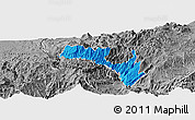 Political Panoramic Map of Mira, desaturated