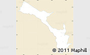 Classic Style Simple Map of Mira, single color outside