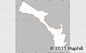 Gray Simple Map of Mira, cropped outside