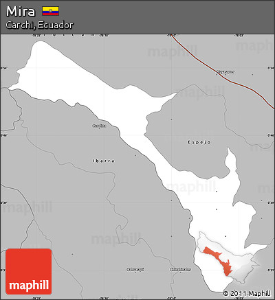 Gray Simple Map of Mira