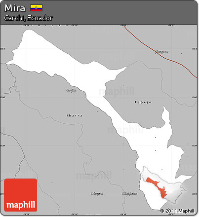 Gray Simple Map of Mira